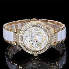 Load image into Gallery viewer, Women Crystal Watch Round Designer Ladies Fashion Bracelet Style - fridayhost