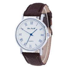 Load image into Gallery viewer, Womens designer watches luxury watch Brand Female Fashion Temperament Leather Belt With Simulated Quartz Round Watch bracelet - fridayhost