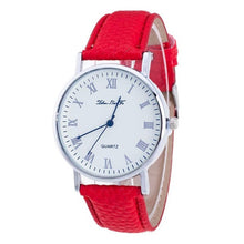 Load image into Gallery viewer, Womens designer watches luxury watch Brand Female Fashion Temperament Leather Belt With Simulated Quartz Round Watch bracelet - fridayhost
