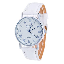 Load image into Gallery viewer, Womens designer watches luxury watch Brand Female Fashion Temperament Leather Belt With Simulated Quartz Round Watch bracelet - fridayhost