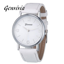 Load image into Gallery viewer, GENVIVIA Luxury Brand Business women watch 2017 Fashion Leather Analog Quartz Unisex WristWatch - fridayhost
