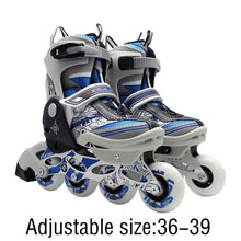 Load image into Gallery viewer, Unisex Professional Children Skating Shoes Single-row Roller Skates Shoes Adjustable Universal Inline Skating Shoes - fridayhost