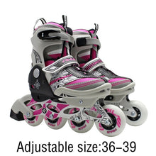 Load image into Gallery viewer, Unisex Professional Children Skating Shoes Single-row Roller Skates Shoes Adjustable Universal Inline Skating Shoes - fridayhost