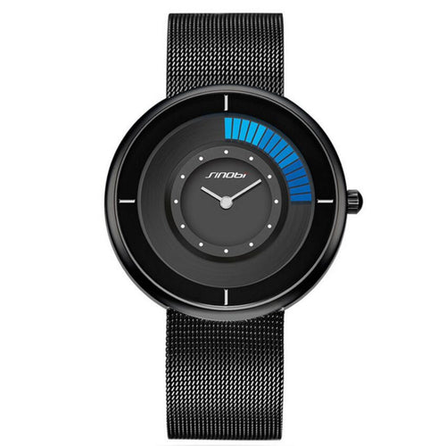 SINOBI Fashion Unique Rotating Luxury Ultra-thin Steel Watch - fridayhost