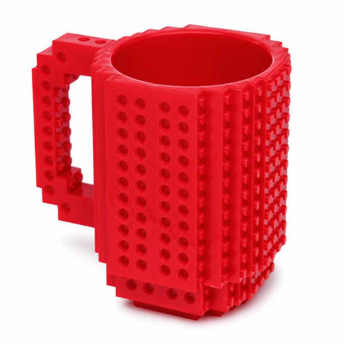 Creative DIY Build-on Brick Mug Lego Style Puzzle Mugs, Building Blocks Coffee Mug - fridayhost