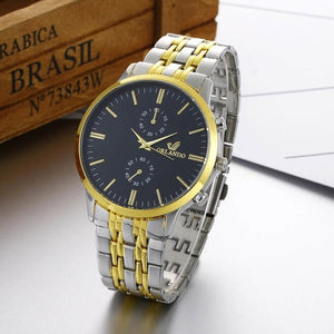 Men Metal Bangle Wrist Watch Band Bracelet Fashion Quartz New Analog - fridayhost