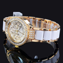 Load image into Gallery viewer, Women Crystal Watch Round Designer Ladies Fashion Bracelet Style - fridayhost