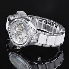 Load image into Gallery viewer, Women Crystal Watch Round Designer Ladies Fashion Bracelet Style - fridayhost