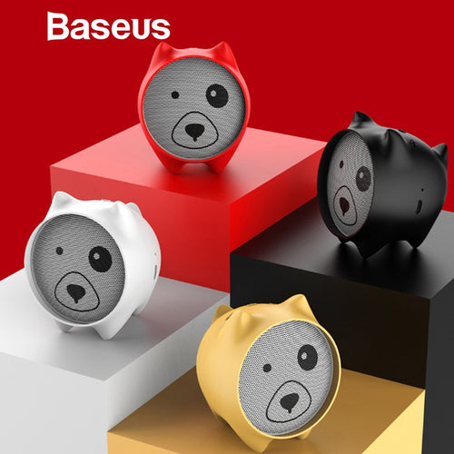 Baseus E06 Dogz Bluetooth Speaker Portable Mini Bluetooth Speaker Gift Speakers MP3 Music Player Stereo Sound Wireless Speaker - fridayhost