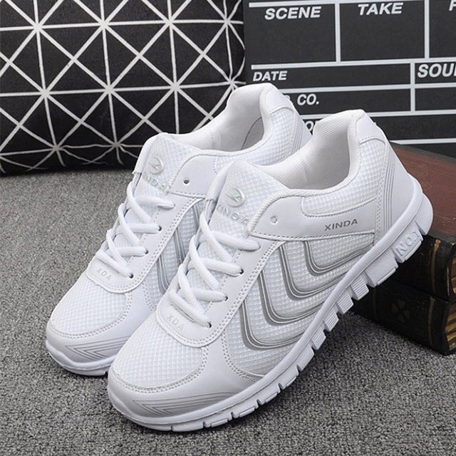 Fashion Trendy Women Sneakers Breathable Fabric Anti-skid  Shoes Casual Outdoor Summer Sports Shoes - fridayhost